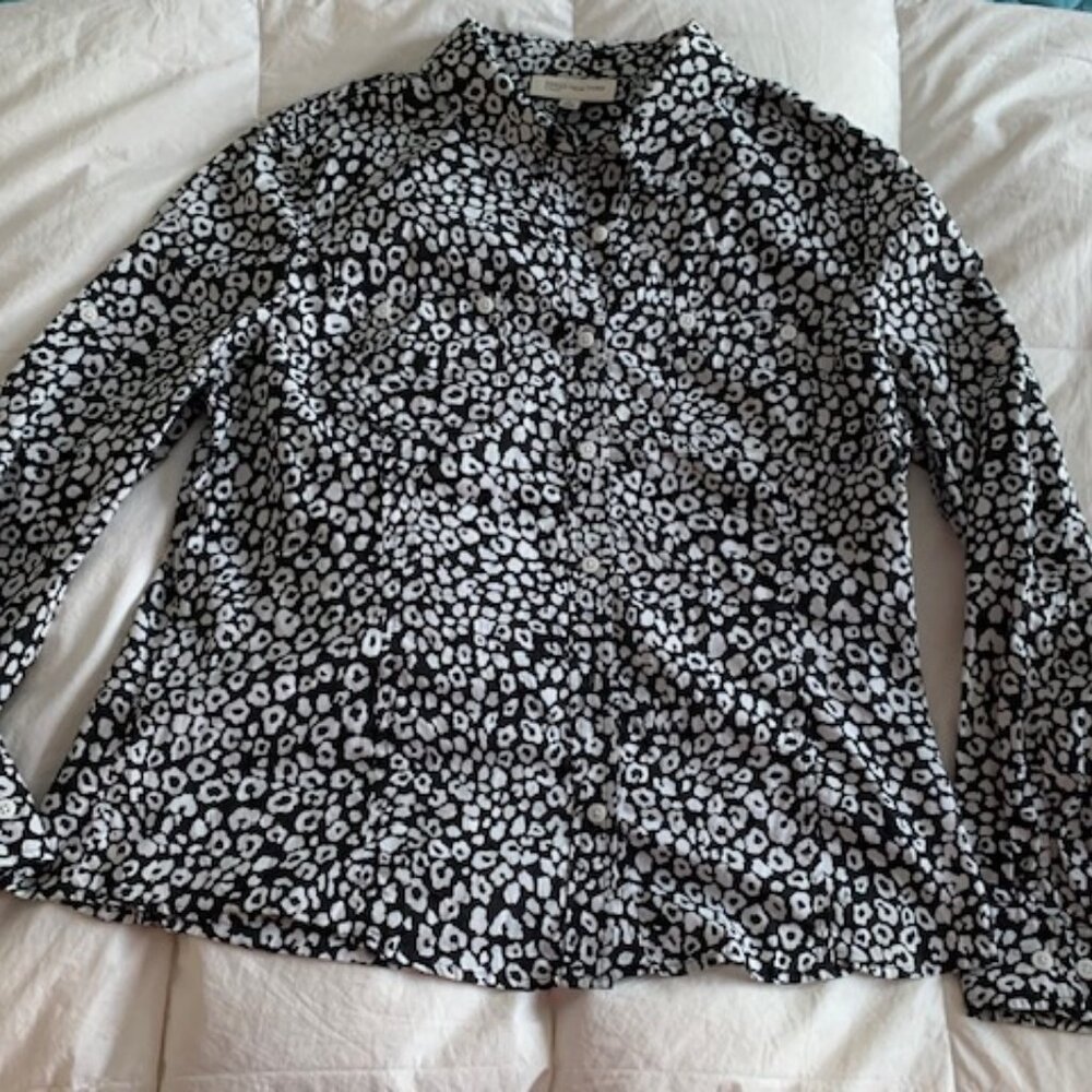 "Jones New York Sport" fitted 100% cotton shirt XL